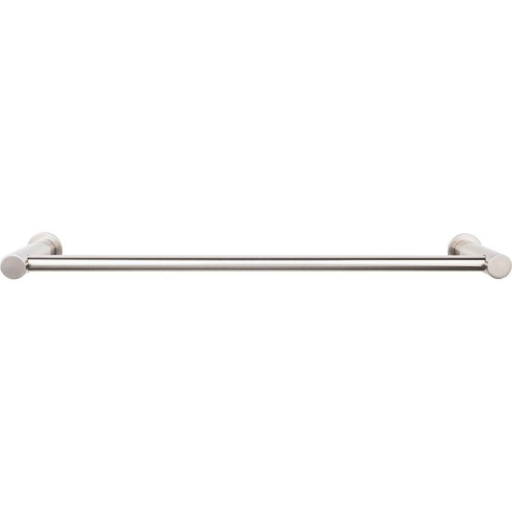 Hopewell Bath 24" Single Towel Rod - Brushed Satin Nickel - New York Hardware