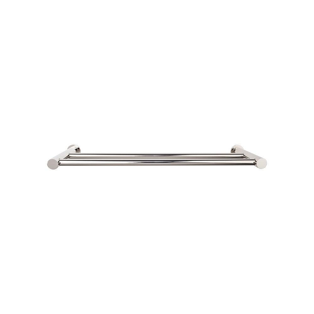 Hopewell Bath 24" Double Towel Rod - Polished Nickel - New York Hardware