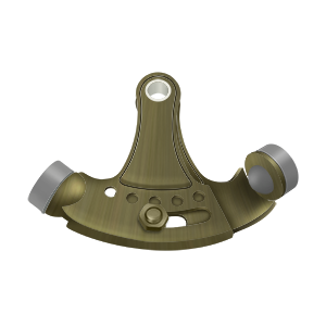 Hinge Mounted Adjustable Hinge Pin Stop by Deltana -  - Antique Brass - New York Hardware