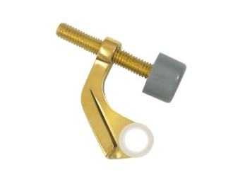 Hinge Pin Stop, Hinge Mounted for Brass Hinges - PVD - Polished Brass - New York Hardware Online