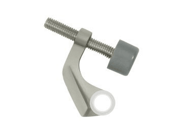 Hinge Pin Stop, Hinge Mounted for Brass Hinges - Satin Nickel - New York Hardware Online