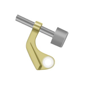 Hinge Mounted Hinge Pin Stop for Steel Hinges by Deltana -  - Polished Brass - New York Hardware