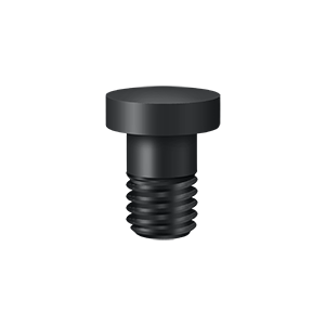 Extended Hinge Button Tip by Deltana -  - Paint Black - New York Hardware