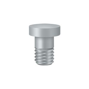 Extended Hinge Button Tip by Deltana -  - Brushed Chrome - New York Hardware