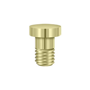 Extended Hinge Button Tip by Deltana -  - Unlacquered Brass - New York Hardware