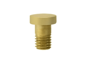 Extended Button Tip for Solid Brass Hinges - Polished Brass - New York Hardware Online