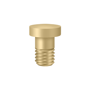 Extended Hinge Button Tip by Deltana -  - Brushed Brass - New York Hardware