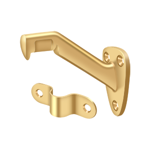 Decorative Handrail Bracket by Deltana -  - PVD Polished Brass - New York Hardware