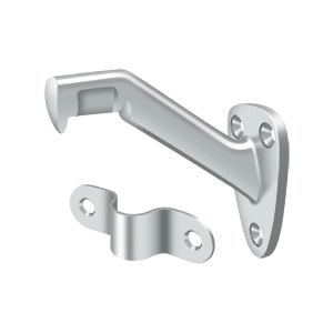 Decorative Handrail Bracket by Deltana -  - Polished Chrome - New York Hardware