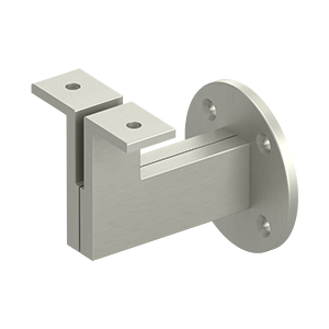 Heavy Duty Modern Handrail Bracket by Deltana -  - Brushed Nickel - New York Hardware