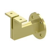 Heavy Duty Modern Handrail Bracket by Deltana -  - Polished Brass - New York Hardware