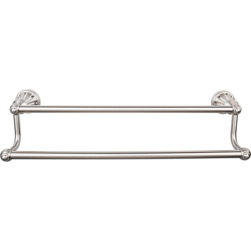 Hudson Bath 30" Double Towel Rod - Brushed Satin Nickel - New York Hardware