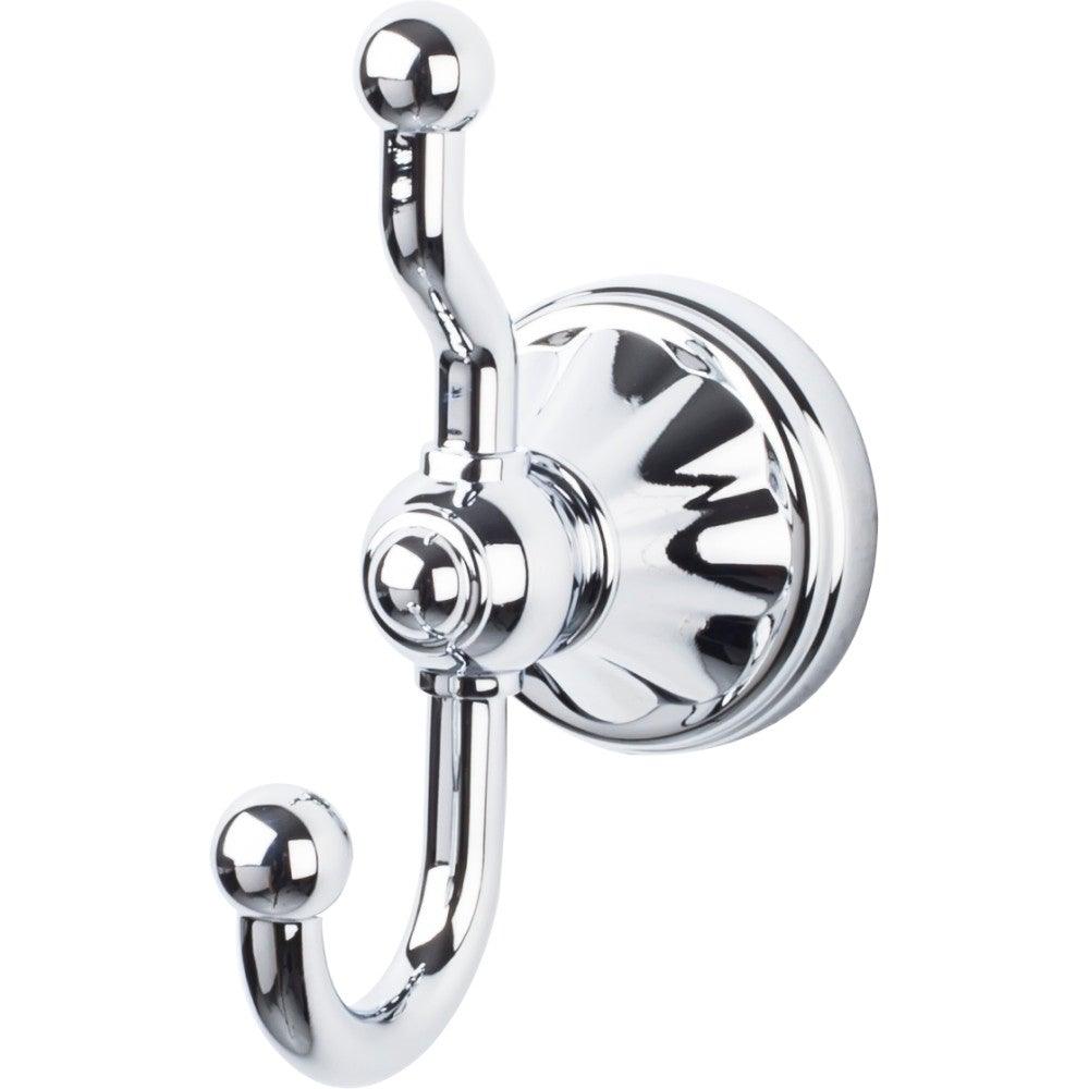 Hudson Bath Double Hook - Polished Chrome - New York Hardware