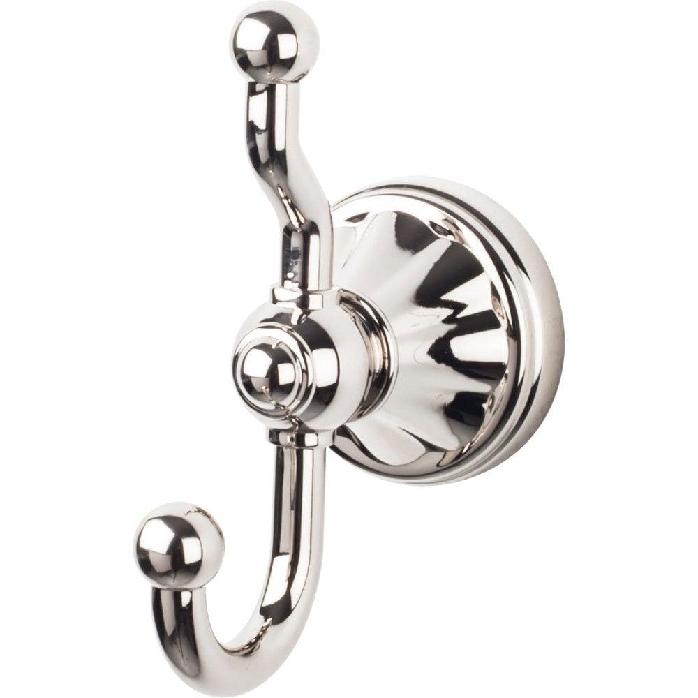 Hudson Bath Double Hook - Polished Nickel - New York Hardware