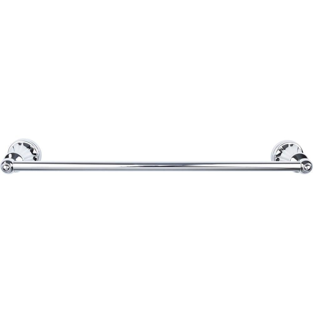 Hudson Bath 24" Single Towel Rod - Polished Chrome - New York Hardware