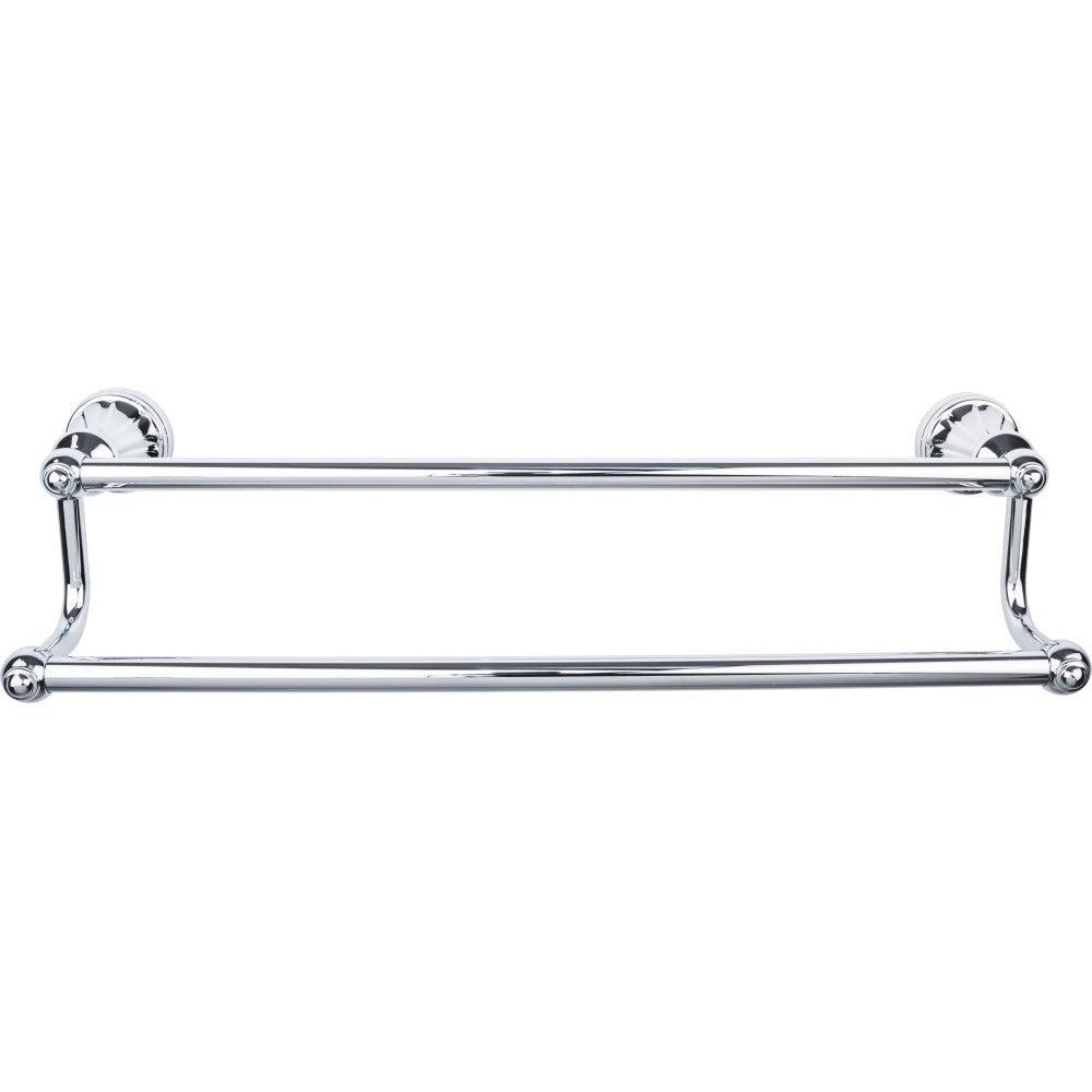 Hudson Bath 24" Double Towel Rod - Polished Chrome - New York Hardware