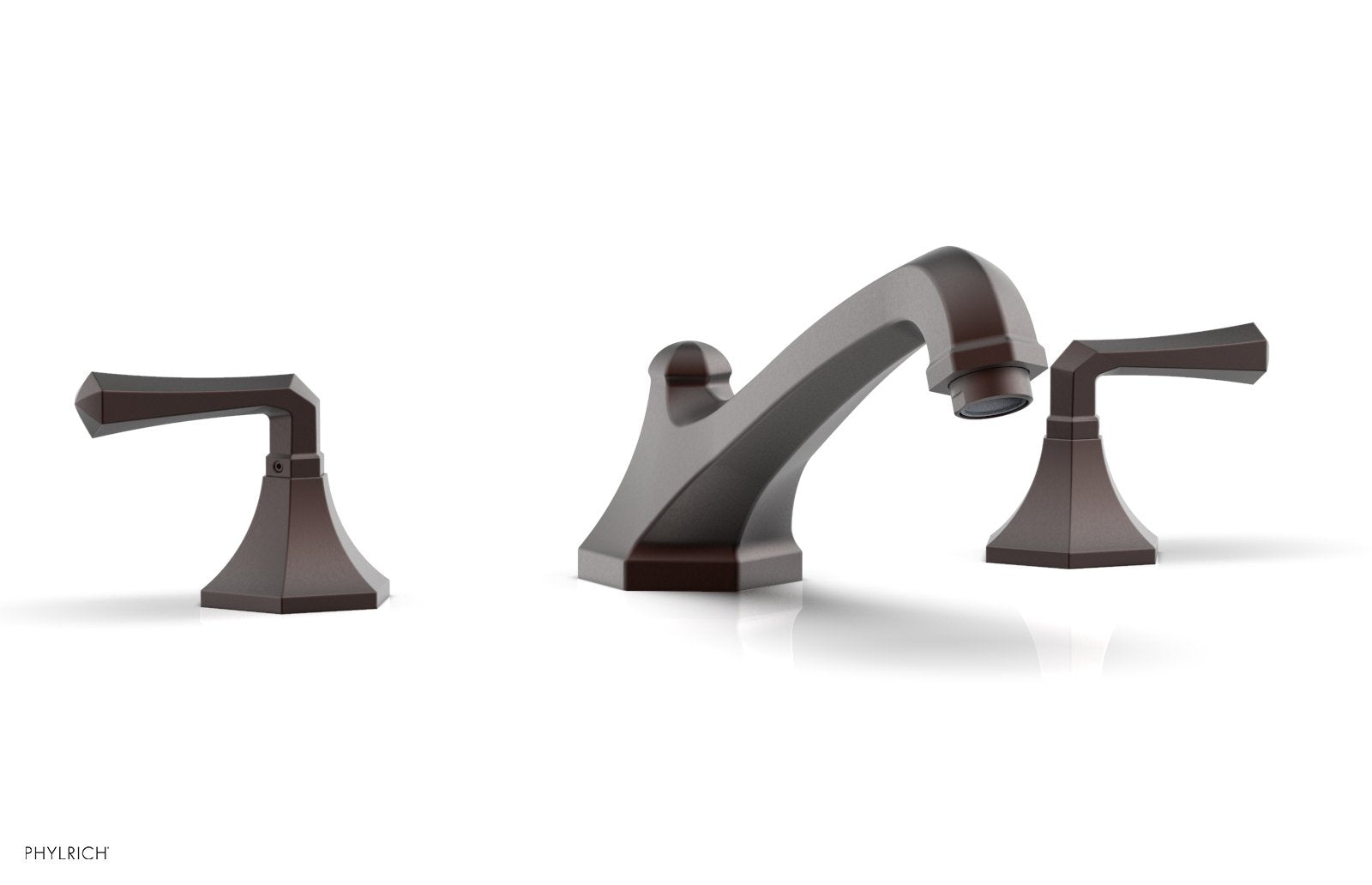 1-1/8" - Weathered Copper - LE VERRE & LA CROSSE Deck Tub Set - Lever Handles  by Phylrich - New York Hardware