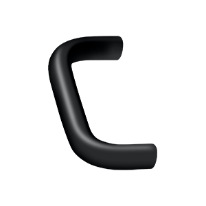 Wide Wire Pull by Deltana -  - Paint Black - New York Hardware