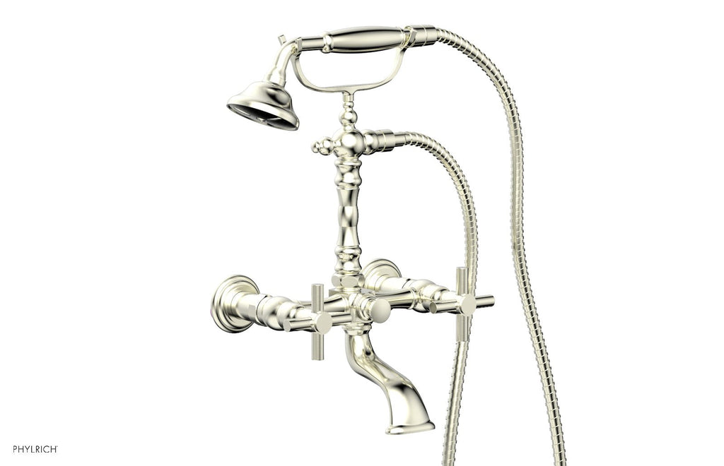 BASIC Exposed Tub & Hand Shower   Tubular Handle by Phylrich - Polished Chrome