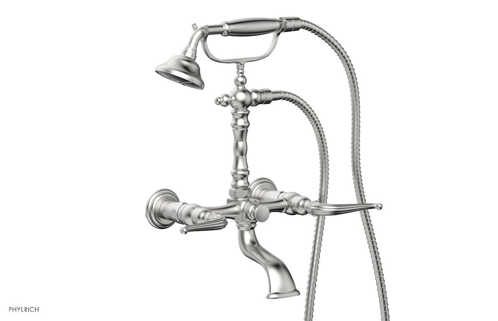 GEORGIAN & BARCELONA Exposed Tub & Hand Shower   Lever Handle by Phylrich - Pewter