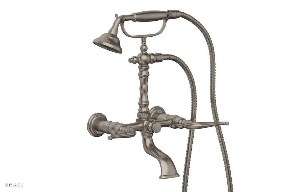 GEORGIAN & BARCELONA Exposed Tub & Hand Shower   Lever Handle by Phylrich - Burnished Nickel
