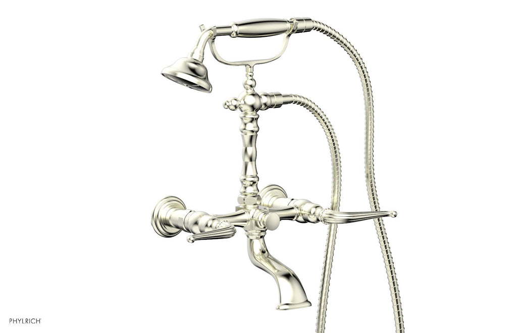 GEORGIAN & BARCELONA Exposed Tub & Hand Shower   Lever Handle by Phylrich - Polished Brass