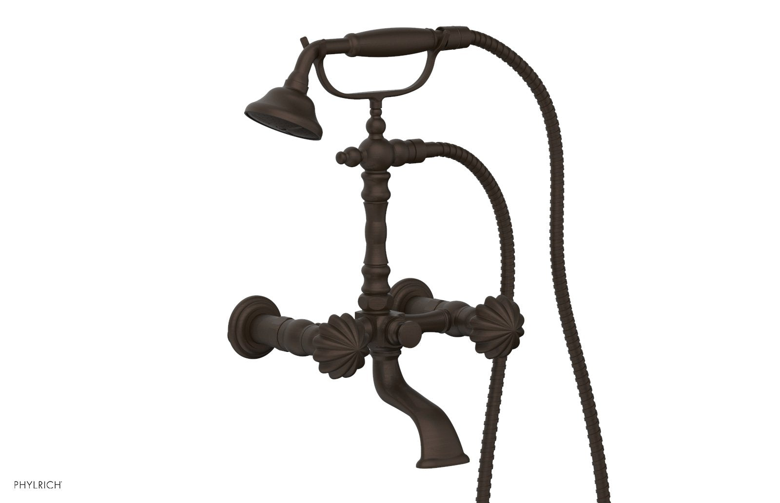GEORGIAN & BARCELONA Exposed Tub & Hand Shower   Round Handle by Phylrich - Oil Rubbed Bronze