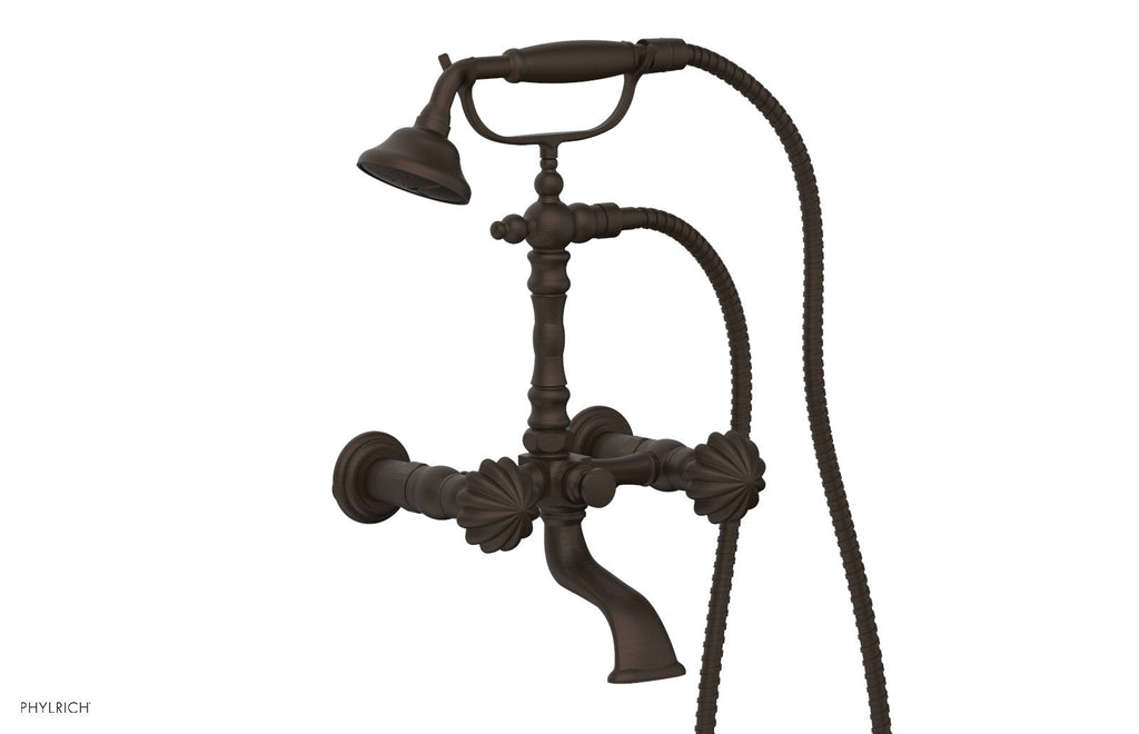 GEORGIAN & BARCELONA Exposed Tub & Hand Shower   Round Handle by Phylrich - Oil Rubbed Bronze