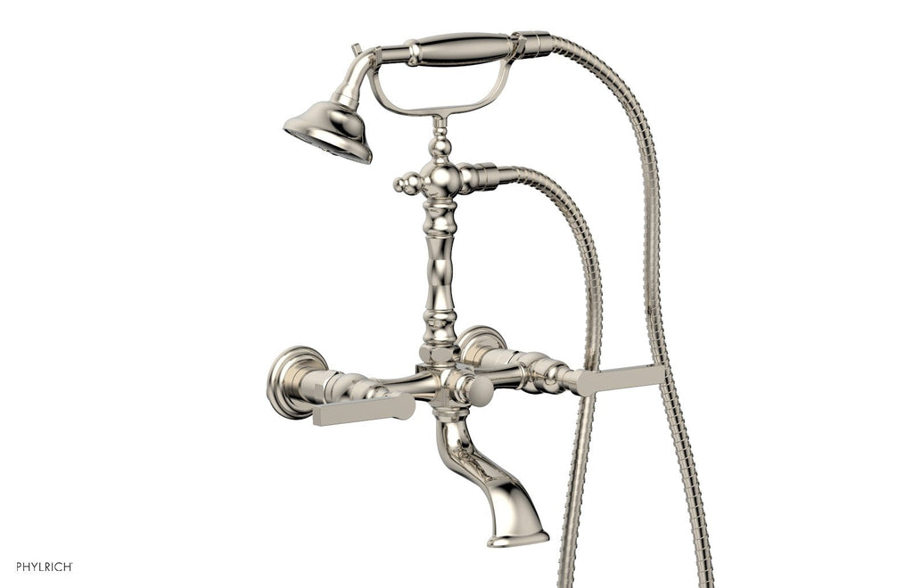 HEX MODERN Exposed Tub & Hand Shower   Lever Handle by Phylrich - Polished Nickel