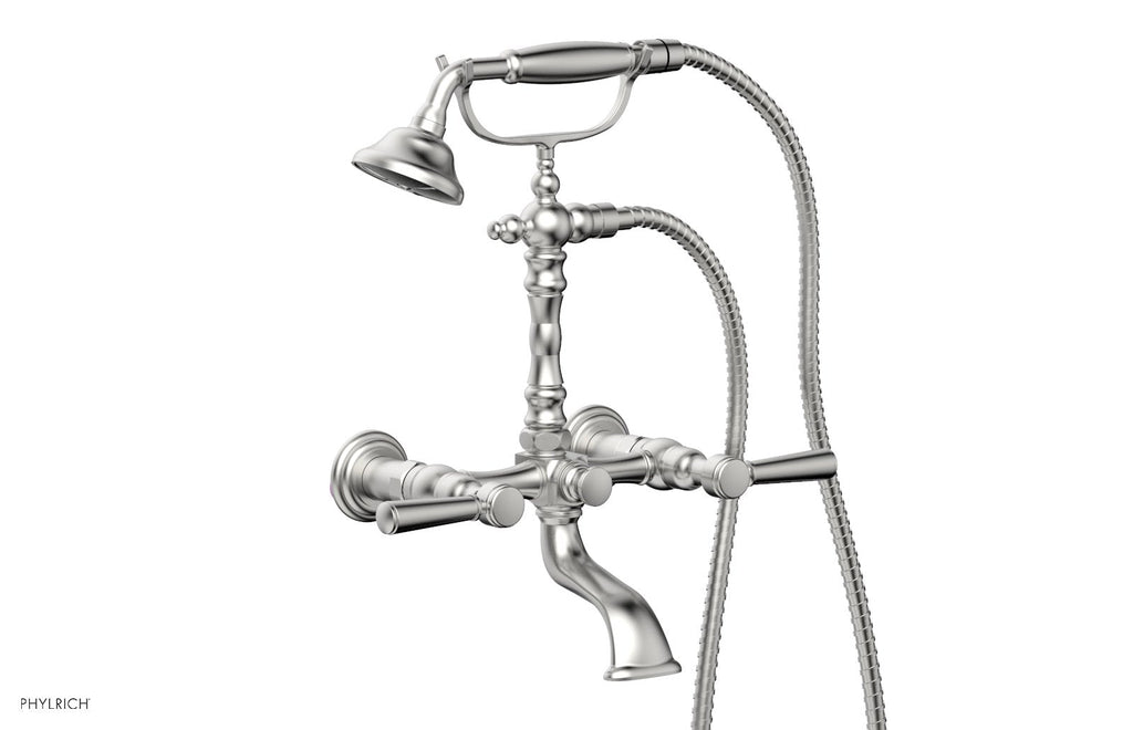 HEX TRADITIONAL Exposed Tub & Hand Shower   Lever Handle by Phylrich - Pewter