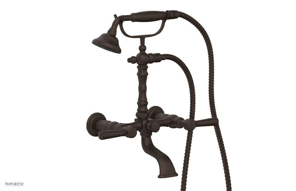 HEX TRADITIONAL Exposed Tub & Hand Shower   Lever Handle by Phylrich - Antique Bronze