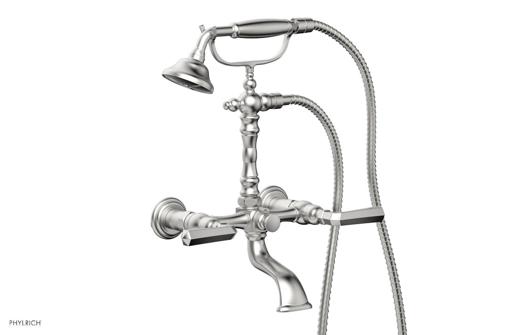 LE VERRE & LA CROSSE Exposed Tub & Hand Shower   Lever Handle by Phylrich - Satin Chrome