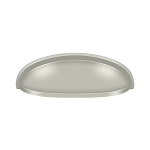 Elongated Shell Pull by Deltana -  - Brushed Nickel - New York Hardware