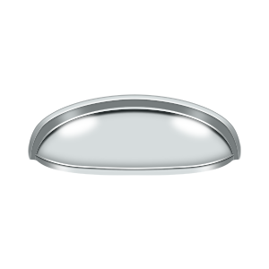 Elongated Shell Pull by Deltana -  - Polished Chrome - New York Hardware