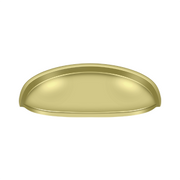 Elongated Shell Pull by Deltana -  - Polished Brass - New York Hardware