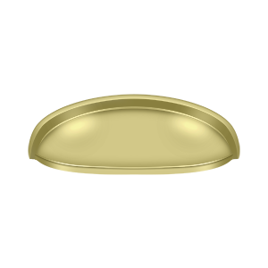 Elongated Shell Pull by Deltana -  - Polished Brass - New York Hardware