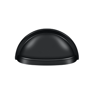 Oval Shell Handle Pull by Deltana -  - Paint Black - New York Hardware