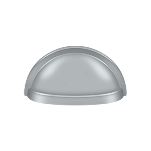 Oval Shell Handle Pull by Deltana -  - Brushed Chrome - New York Hardware