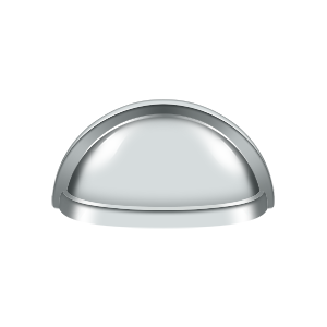 Oval Shell Handle Pull by Deltana -  - Polished Chrome - New York Hardware