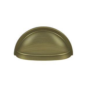 Oval Shell Handle Pull by Deltana -  - Antique Brass - New York Hardware