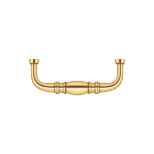 Colonial Wire Pull by Deltana - 3" - PVD Polished Brass - New York Hardware