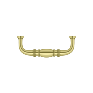 Colonial Wire Pull by Deltana - 3" - Polished Brass - New York Hardware