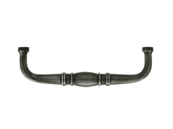Solid Brass Colonial Wire Pull, 4" - Pewter - New York Hardware Online