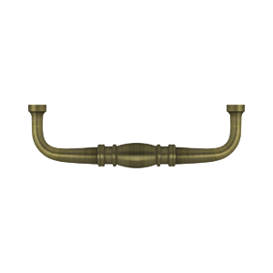 Colonial Wire Pull by Deltana - 4" - Antique Brass - New York Hardware
