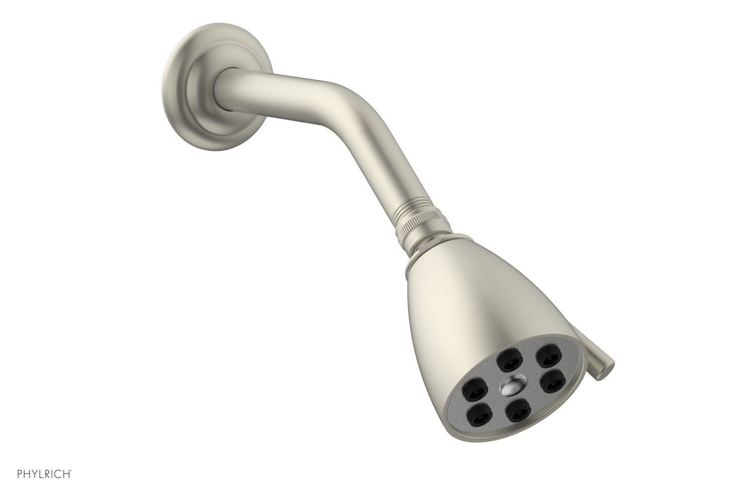 6 Jet Smooth Shower Head 2 3/4" by Phylrich - Satin Brass