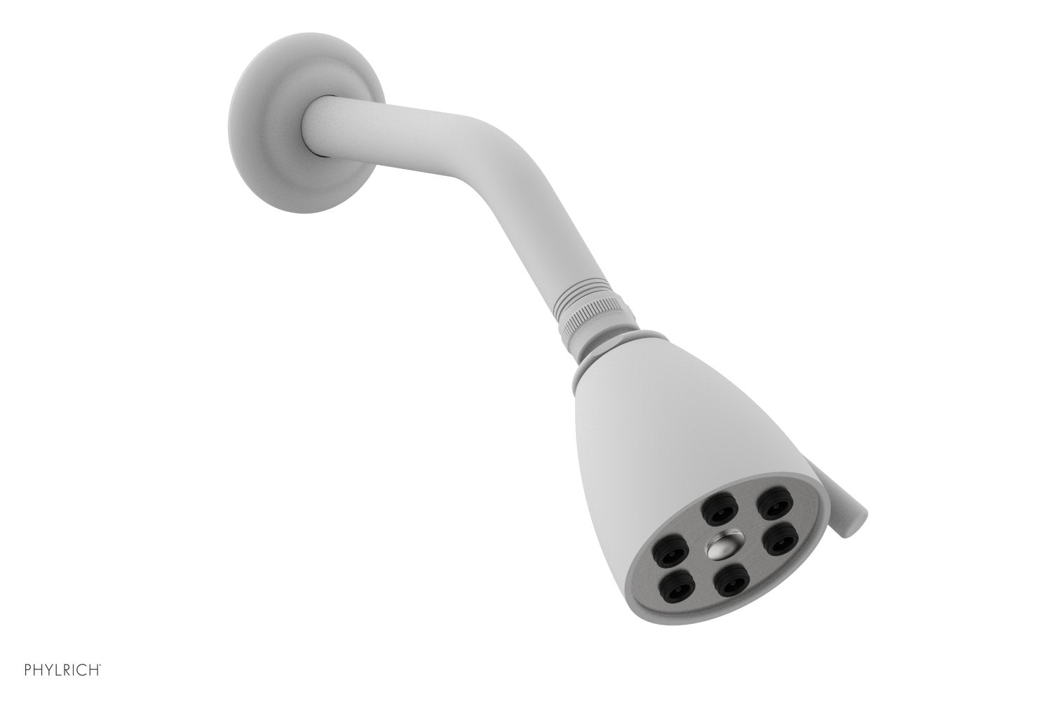 6 Jet Smooth Shower Head 2 3/4" by Phylrich - Satin White