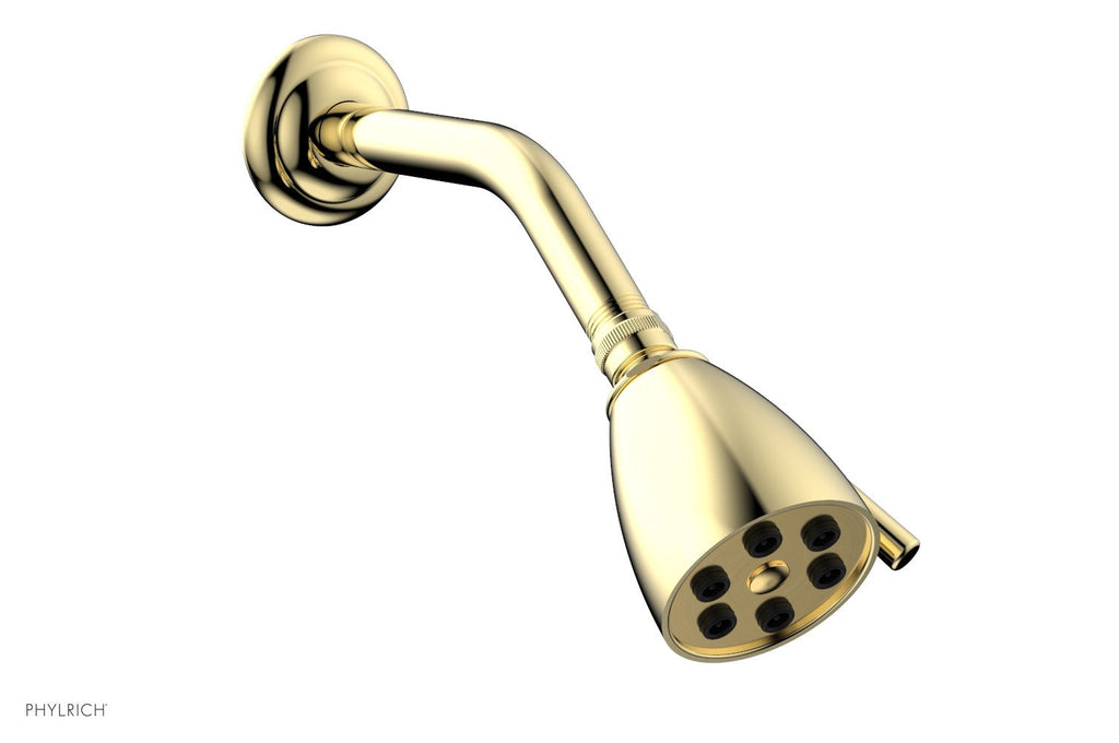 6 Jet Smooth Shower Head 2 3/4" by Phylrich - French Brass