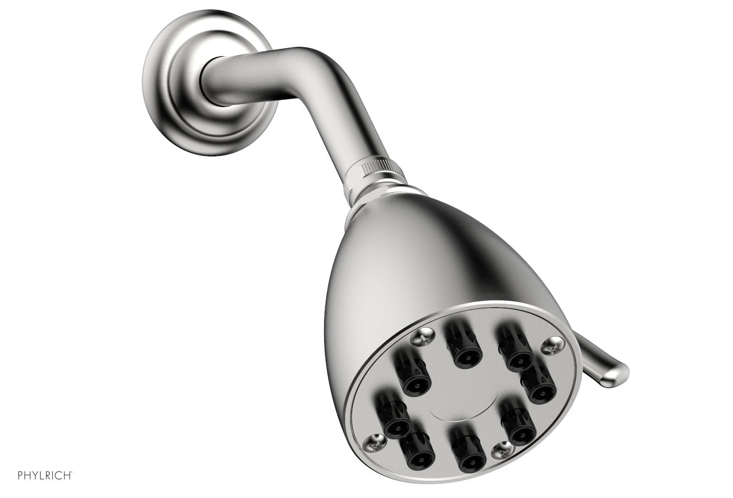 8 Jet 3 1/2" Round Shower Head by Phylrich - Satin Chrome