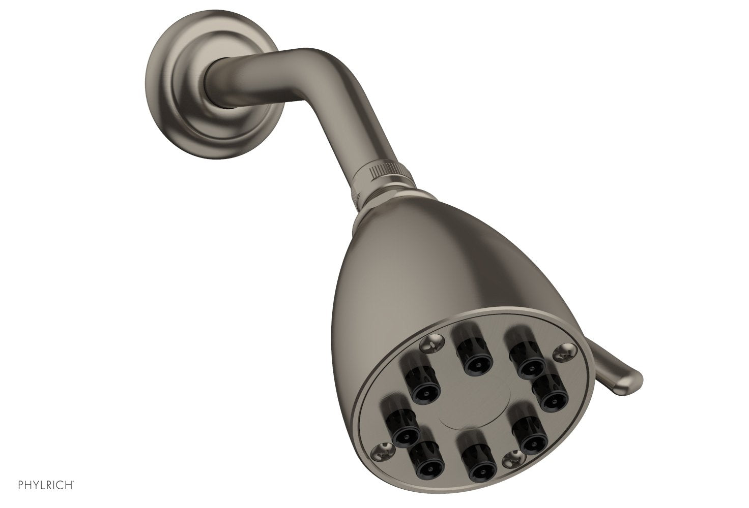 8 Jet 3 1/2" Round Shower Head by Phylrich - Pewter