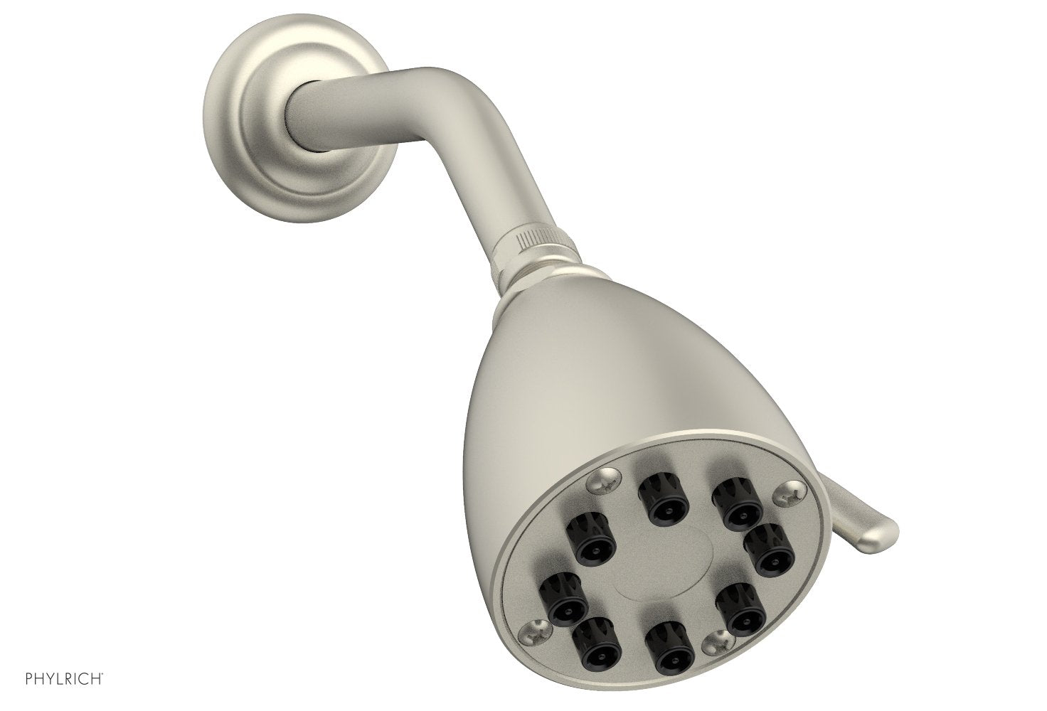 8 Jet 3 1/2" Round Shower Head by Phylrich - Burnished Nickel